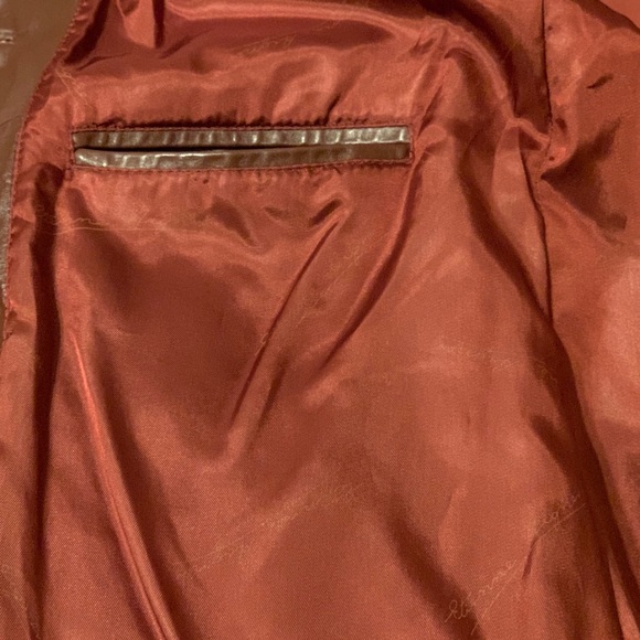 Étienne Aigner cognac leather jacket. - Picture 4 of 6